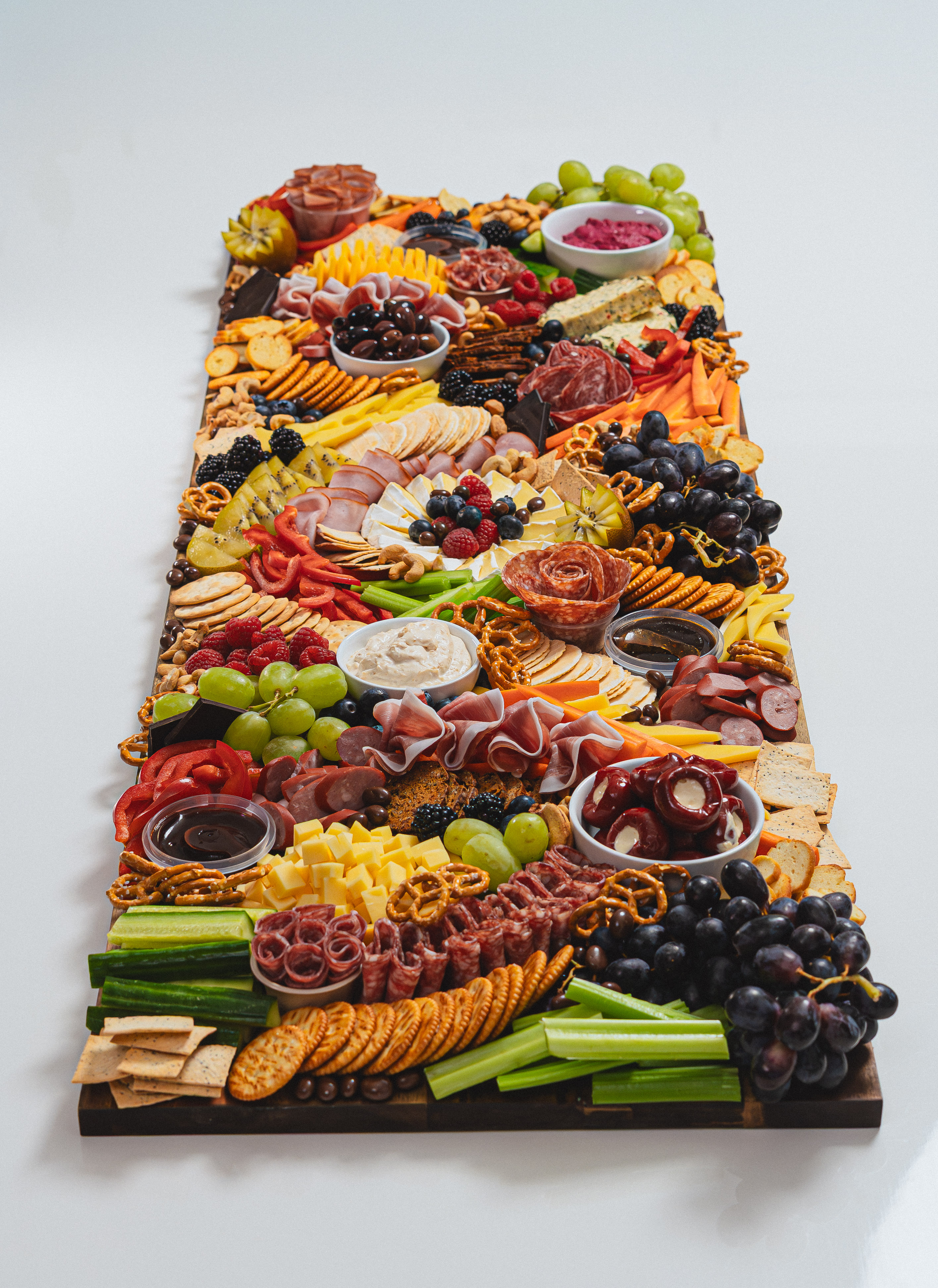 A large styled grazing table